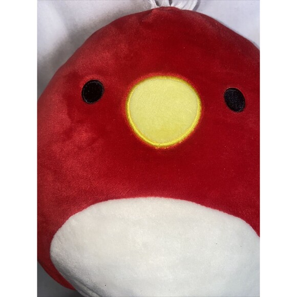 Squishmallow Paco The Red Parrot KellyToy Plush Rainbow Wings 8" - Picture 6 of 7